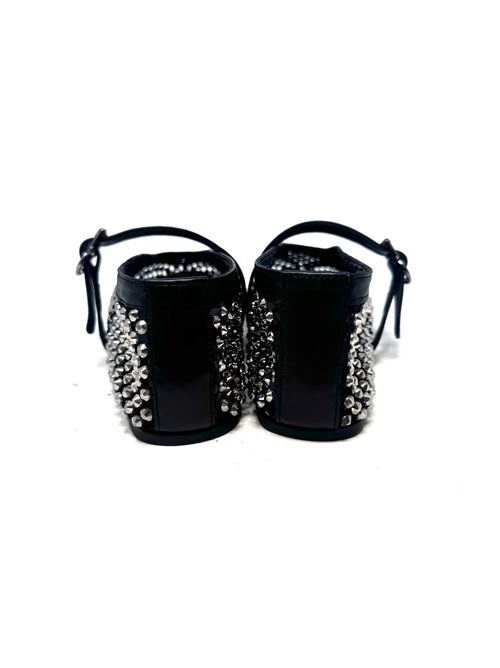 Ballerinas mit Strass und Riemchen IL LACCIO | 5860RETEBLACK/SILVER